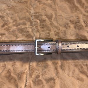 Men's leather belt